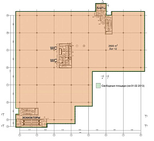 Бизнес-центр "Premium West" 3 2600 165 Аренда