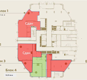 МФК "Poklonka Place", Башня В 1 51.0  Аренда