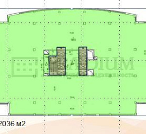 1-я очередь / Технопарк "NAGATINO i-LAND" / Бизнес-центр "Ломоносов" / № 1-2-В 4 2036  Продажа