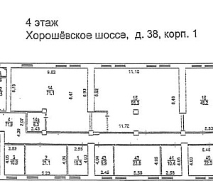 Хорошёвское ш, д 38 к 1, Москва Многоярусный блок 1300.0  Продажа