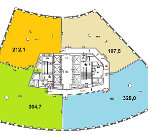 МФК "Фили-Град" II очередь/ Офисная башня 6 1155 188 Продажа