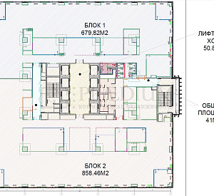 2-я очередь / Технопарк "NAGATINO i-LAND"/  Бизнес-центр "Декарт" / №  2-1-1 4 1630 721 Аренда
