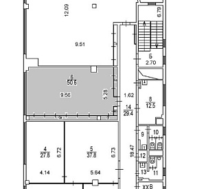 Бизнес-центр "Гончарная, 21" 1 61.0  Аренда